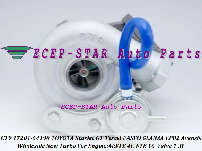 CT9 17201-64190 17201-55030 Турбокомпрессор Для TOYOTA Starlet GT Tercel EP82 EP91 97-Avensis CT 220 97-07 4 Ette 4E-FTE 1.3L |