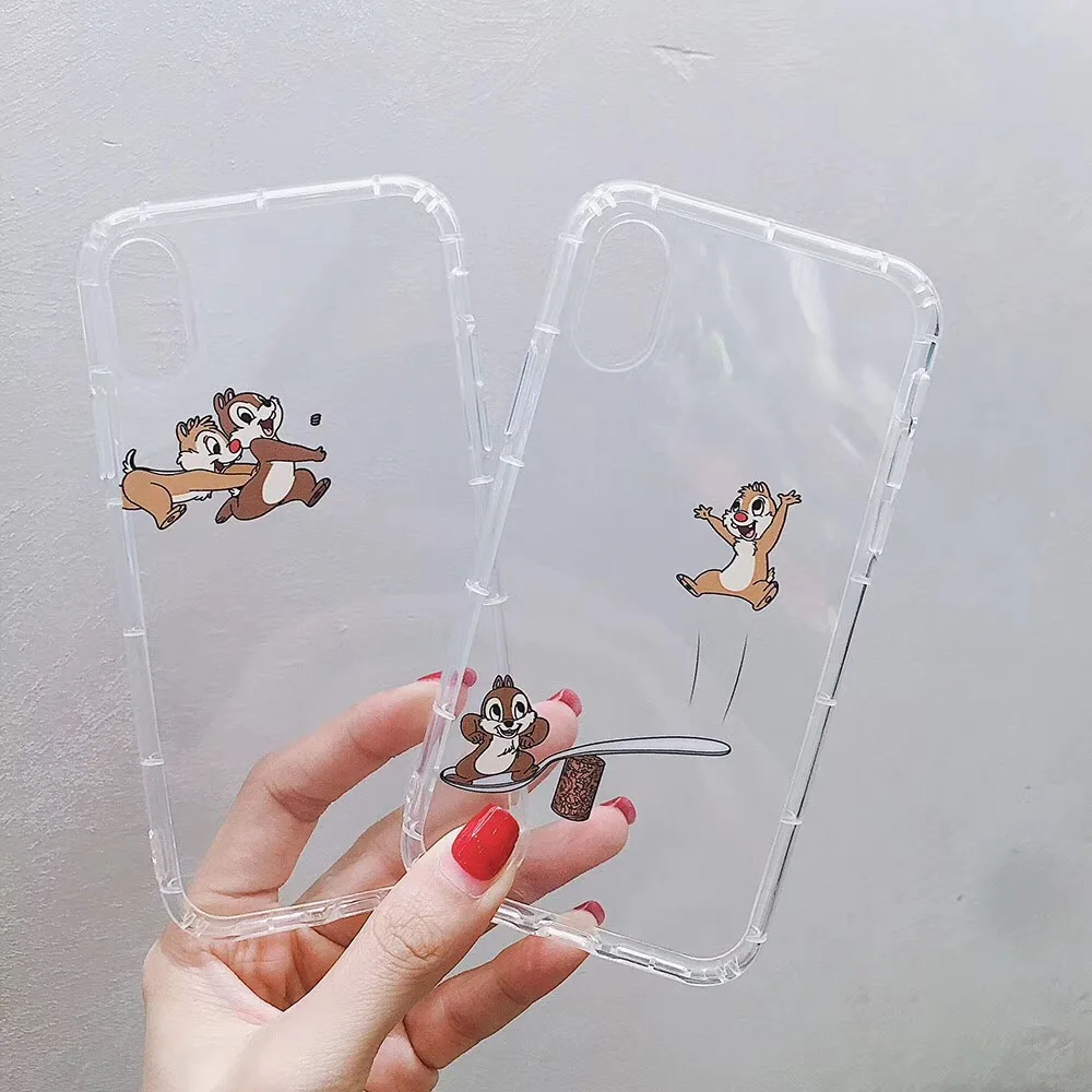Cute Cartoon classic squirrel clear phone case For iphone Xs MAX Xr X 6 6s 7 8 plus 11 Pro Silicon soft back cover fun |