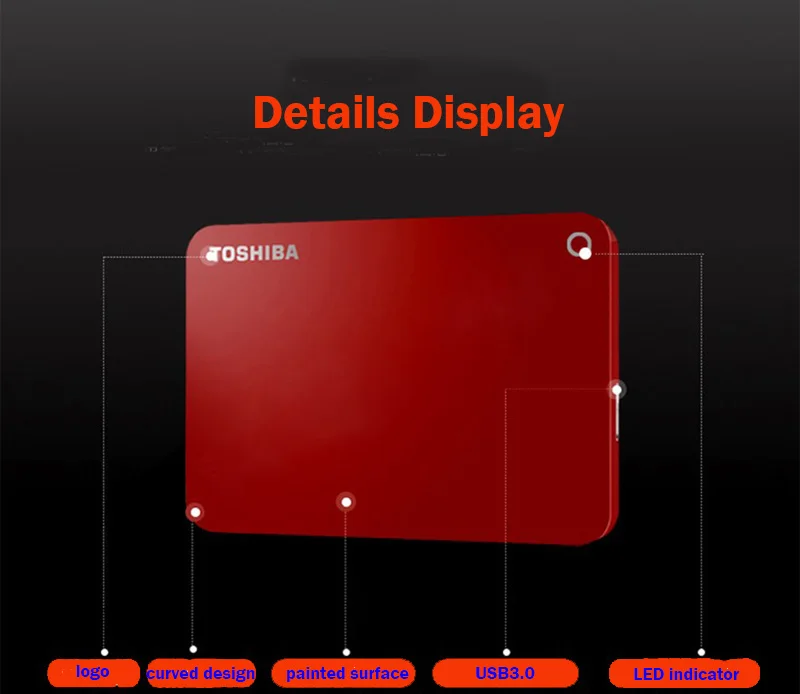 Toshiba HDD 2,5 жесткий диск внешний жесткий диск ноутбука 1 ТБ 2 ТБ 3 ТБ 4 ТБ внешний жесткий диск на 1 HD Портативный жесткого диска USB3.0 запоминающее устройство