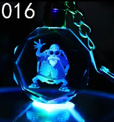 12 Аниме Dragon Ball Z смола фигурка брелок светодиодный держатель фигура Сон Гоку Вегета Буу Сон Гоку Jr брелки для ключей игрушки для ключей Led Goku брелок - Цвет: 12