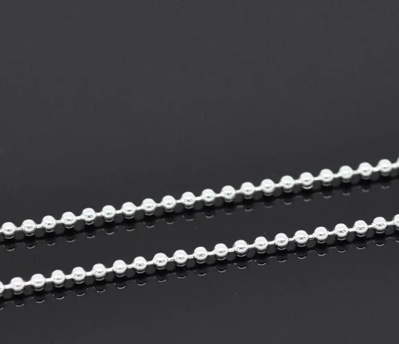 DoreenBeads 10 м шарик серебряного цвета цепи результаты 1 5 мм диаметр. (B13961)|color ball chain|chain