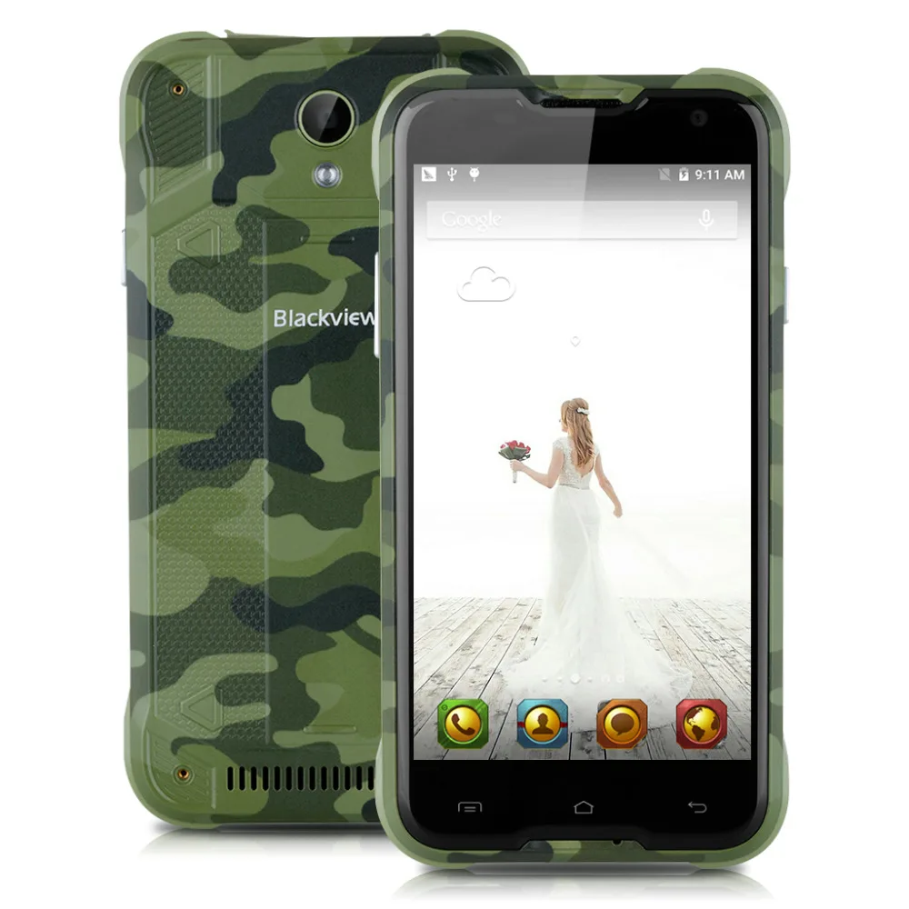 Blackview BV5000 смартфон 4 г LTE 5.0 дюймов 2 ГБ + 16 MTK6735P 1.0 ГГц ядра Android 5.1 8MP 4700 мАч