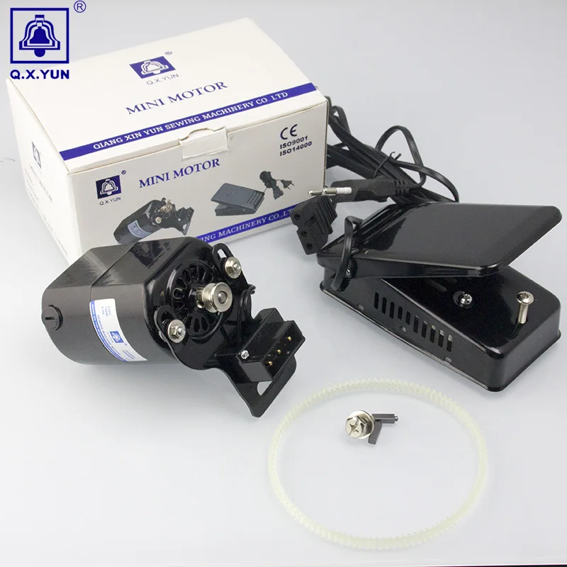 QXYUN 220V 100W 0.5A бытовая швейная машина мотор ISO14000/9001 система управления качеством