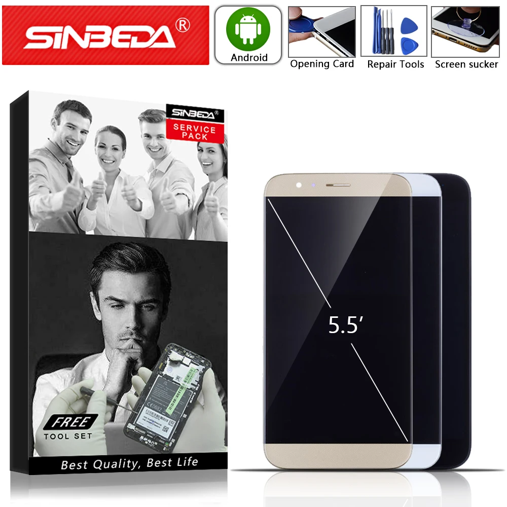 5 "Оригинальный ЖК-дисплей для HUAWEI G8 сенсорный экран с рамкой GX8 Huawei дисплей