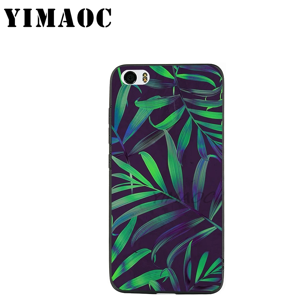 YIMAOC Yellow and Pink Flores Soft Silicone Case for Xiaomi Redmi Note 9 Mi 8 Se 7 6 6A A1 A2 4X 4A 5A 5 MAX 3 MiA1 |