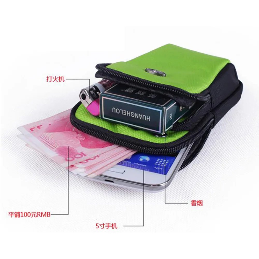 Сумка на пояс из ткани Оксфорд с крючком для мужчин и женщин водонепроницаемый