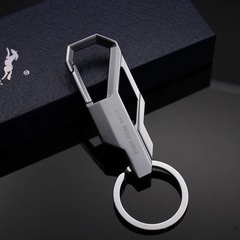 Silver-box Металлический брелок для ключей, креативный автомобильный брелок для мужчин, поясная подвеска, брелок для ключей, ювелирное изделие, Orna, для мужчин, т, подарок, автомобильные аксессуары - Название цвета: Silver-box