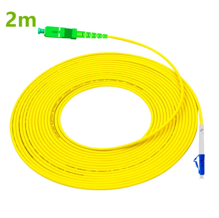 Волоконно оптический кабель LC UPC к SC APC Fibra Optica Patchcable PVC SM соединительный Ftth