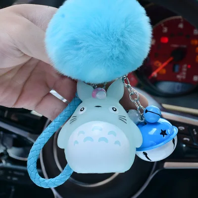 Мой сосед Тоторо животное Шиншилла Moive мех Pom pom pompom брелок для женщин безделушка
