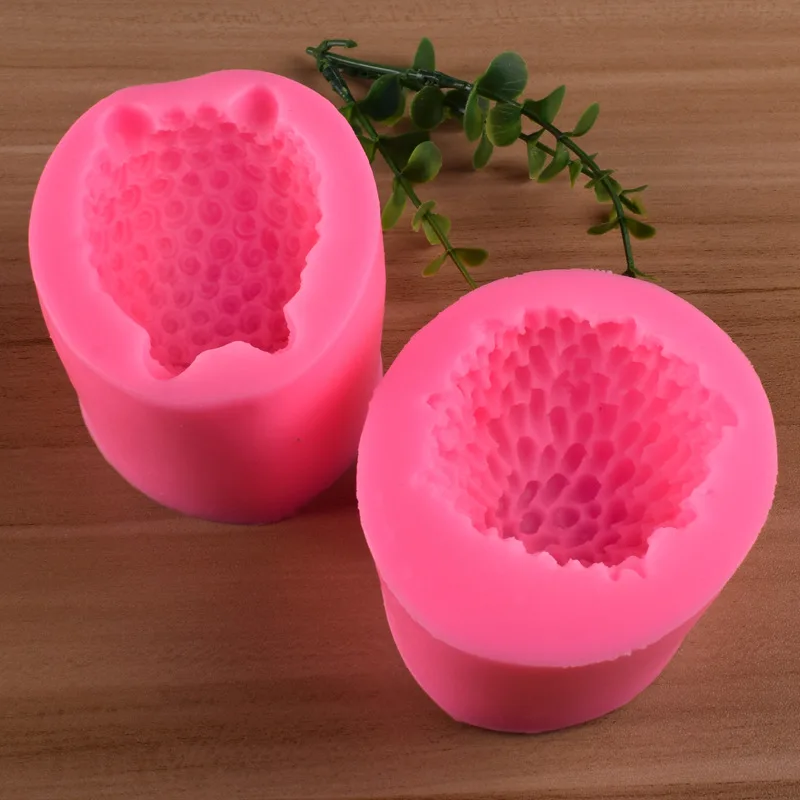 3D твердая овечья форма, переворачивающая силиконовая форма для сахарных изделий, автомобильная ароматерапия, гипсовая Расширительная форма