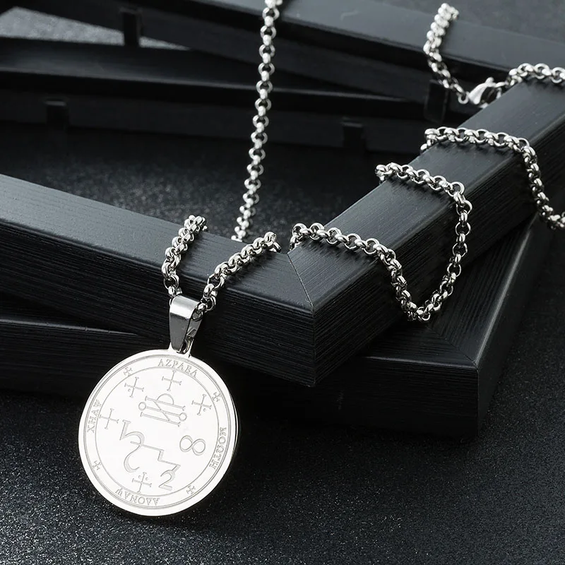 Sigil из 7 Archangel Michael Raphael Uriel Gabriel Talisman винтажное готическое ожерелье с ангелом