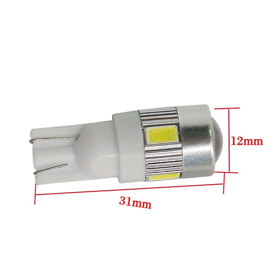 Светодиодный стоп сигнал T10 168 6 высокой мощности 5730 SMD 2 шт. Автомобильный задний