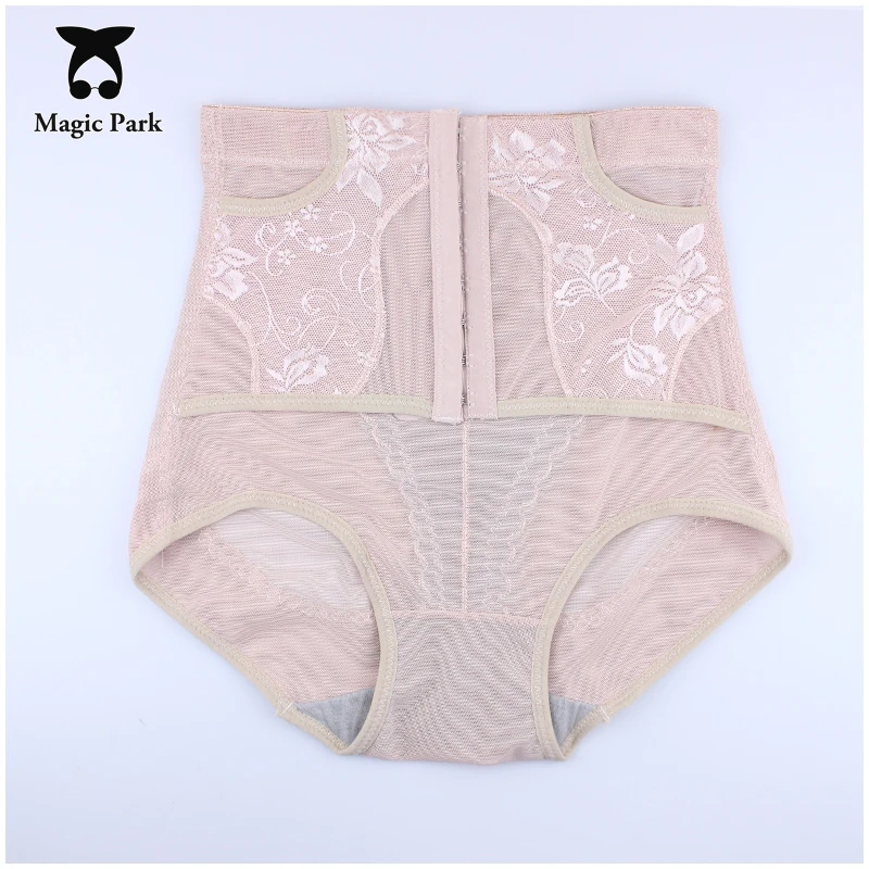 Magicpark L XXL сетки Талия Живот Трусы ужимающие талии Cincher трусики Средства ухода за