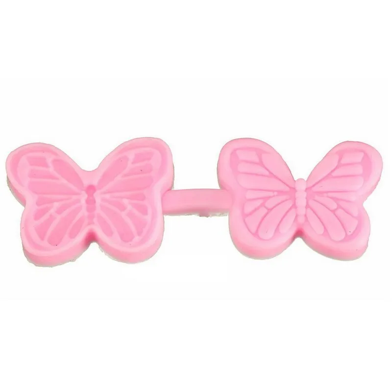 Butterfly shaped Помадка формы для украшения торта трафарет Кондитерская Сахарная паста 3D вишня форма для торта силиконовые формы инструменты для выпечки поставки 3 модели - Цвет: Butterfly shaped