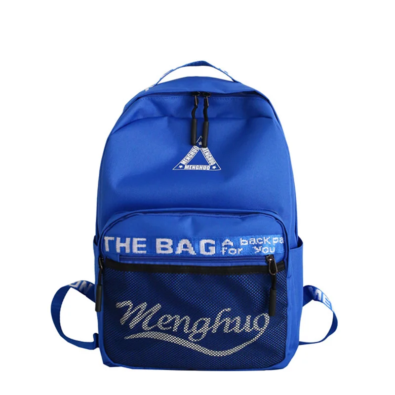 Menghuo с буквенным принтом унисекс рюкзак новая мода высокое качество Студенческая