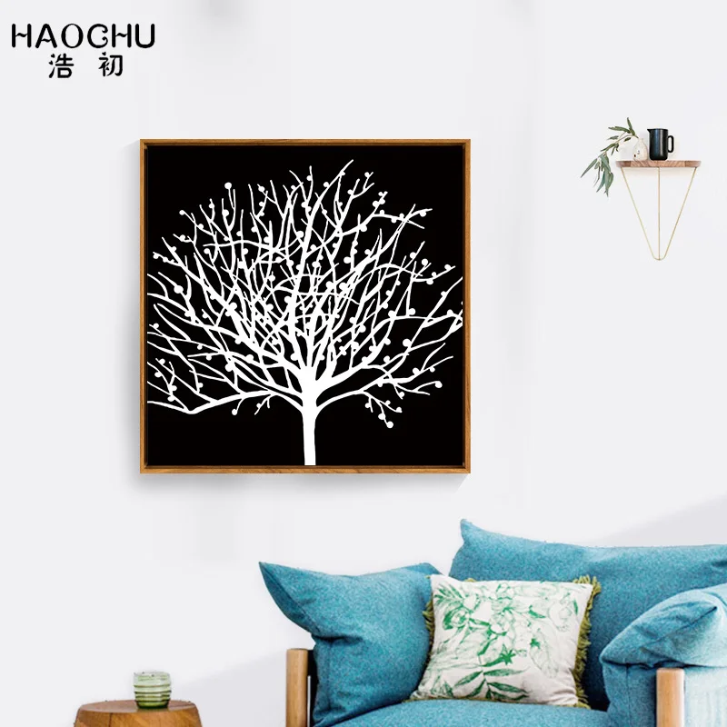 Абстрактные настенные плакаты от бренда haochu художественный цветной фон дерево