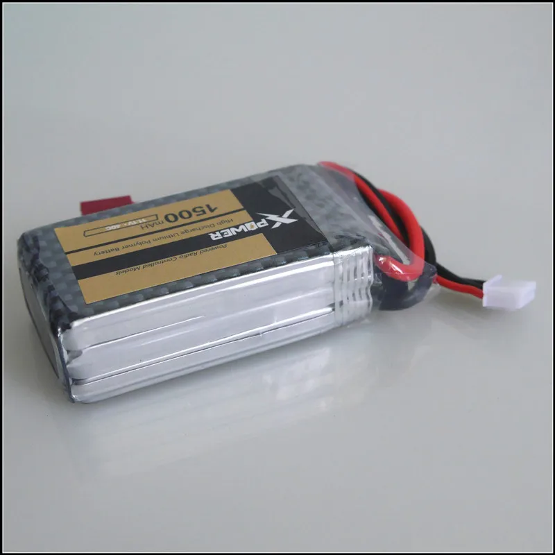 2 шт./лот WLtoys V950 Lipo батарея 11 1 В 1500 мАч 3S 40C Max 60C T Plug для радиоуправляемого