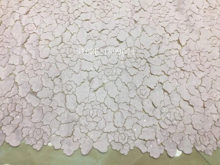 Африканские блестки тюль кружева горячий новый для Белый Цвет гипюр африканская