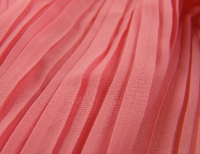 2 метра 150 см 59 &quotШирина арбуз красная мятая гармошка плиссированная шифоновая
