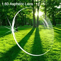 free prescription filling service 1 60 asperic lens anti scratch radiation coating protection resin optical myopia lens 004