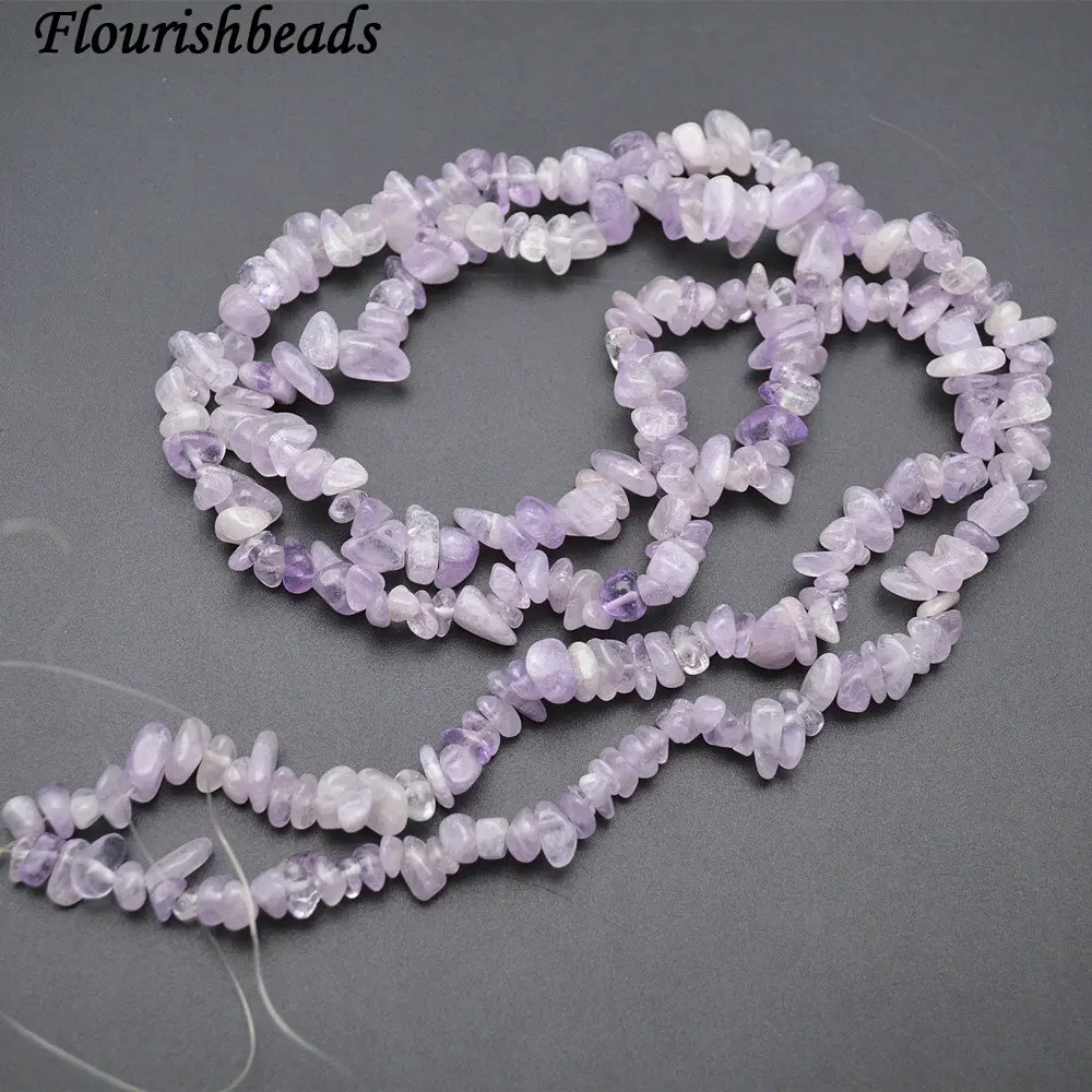 

5~8mm Natural Light Color Amethyst Stone Chips Loose Beads