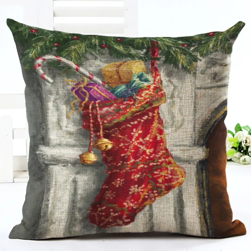45x45 креативный стиль Рождественская еда домашний декор наволочка декоративный