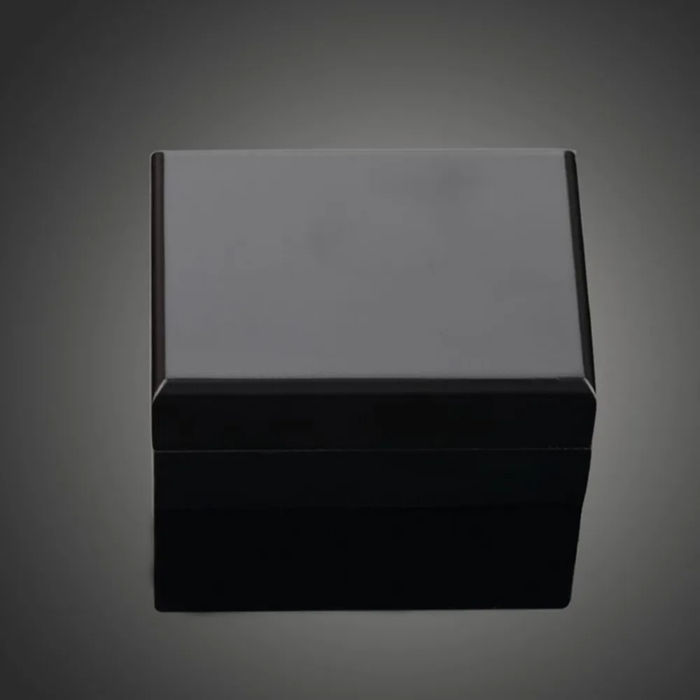 Черная коробка для ювелирных изделий двух колец обручальные свадебные подарки