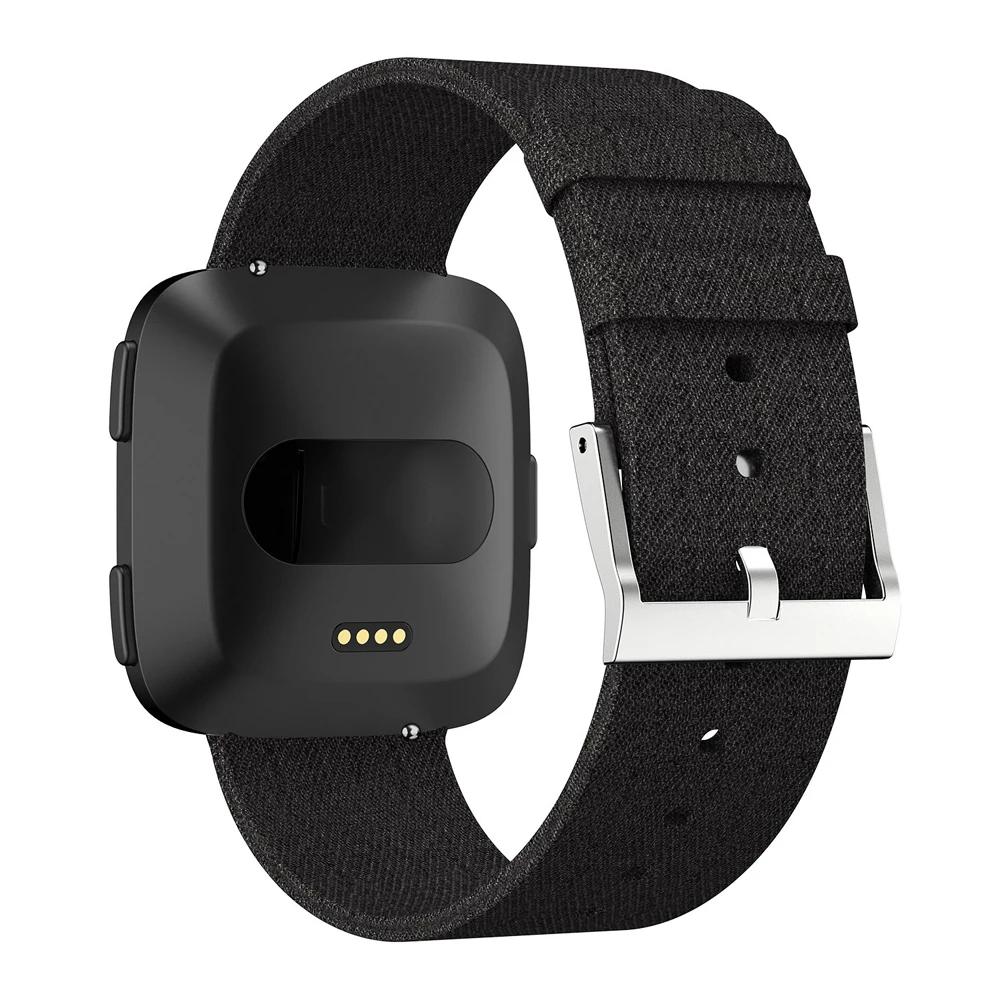 Для Fibit Versa Band нейлоновая плетеная ткань умные наручные часы ремешок для Fitbit Versa 2 умные аксессуары с металлической застежкой