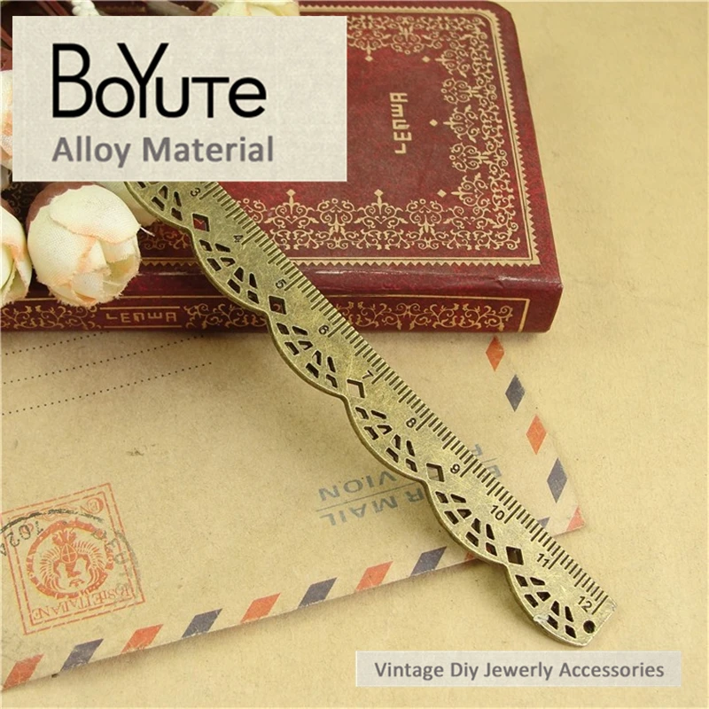 BoYuTe (10 шт./лот) 13*125 мм винтажные аксессуары детали античная бронза серебряные