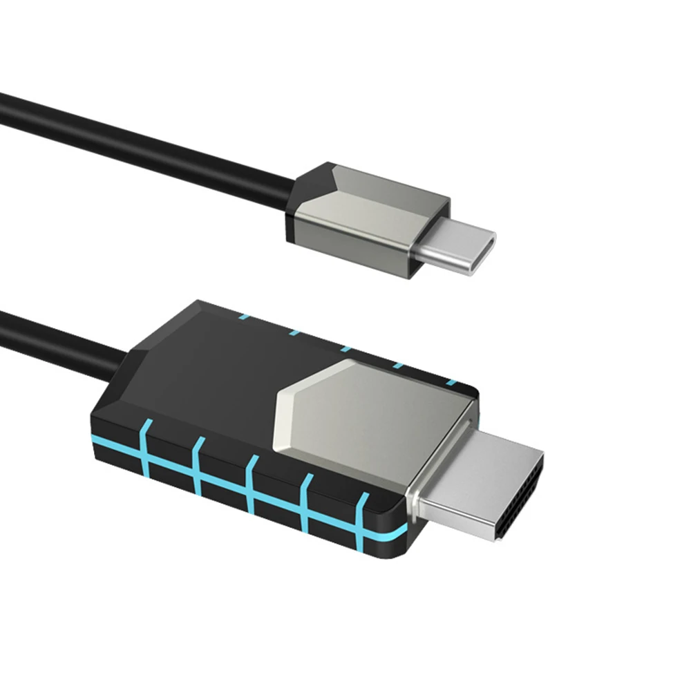 Кабель адаптер USB 4K 30 Гц для подключения мобильных телефонов к телевизору 1,8 м домашний инструмент Тип-С HDMI on.