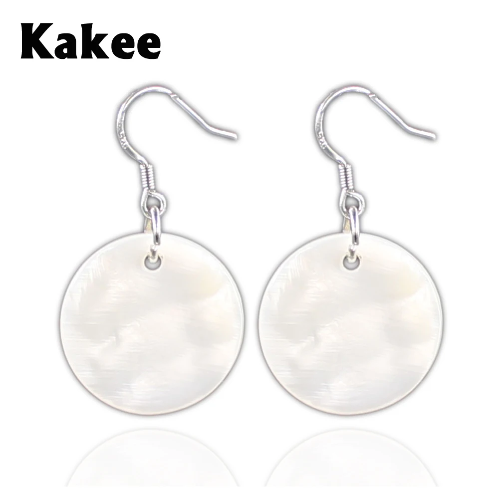 Серьги Kakee из натурального жемчуга круглые геометрические корейские женские