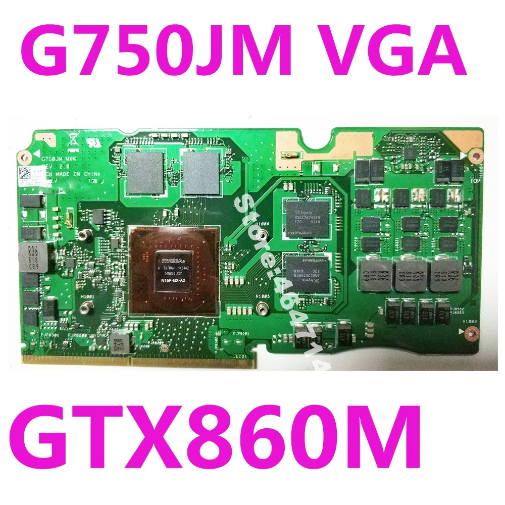 Видеокарта G750JM_MXM REV 2 0 VGA GTX860M Гб N15P-GX-A2 графическая карта для ноутбука ASUS ROG G750J G750JM
