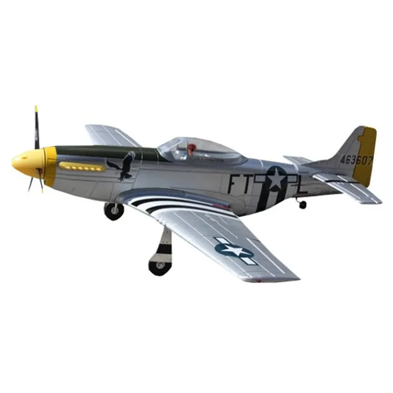 Горячая новинка Dynam P 51D для Mustang V2 Silver 1200 мм размах крыльев EPO Warbird RC самолет PNP