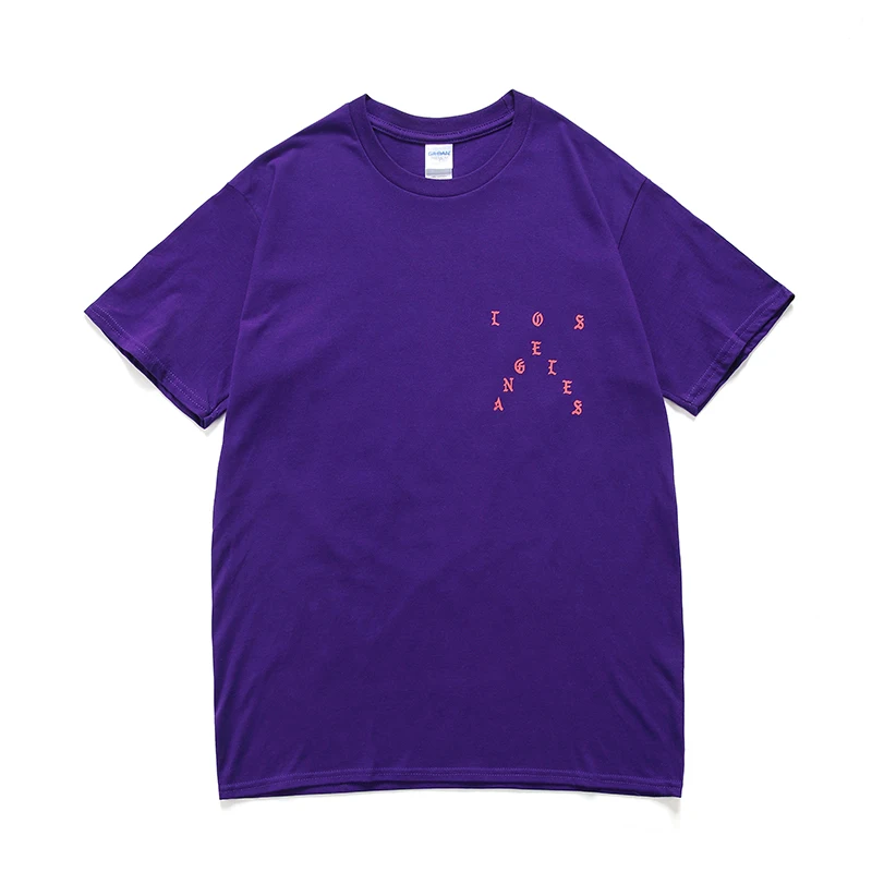 Pablo Kanye West Concert New York London Los Angeles I feel Like Paul White Black Camel Army Green Purple Orange Cotton T-shirt