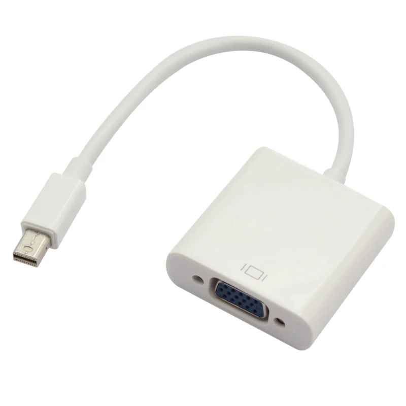 Mini DisplayPort mini Dp в VGA активный адаптер конвертер графическая карта с белым ноутбуком