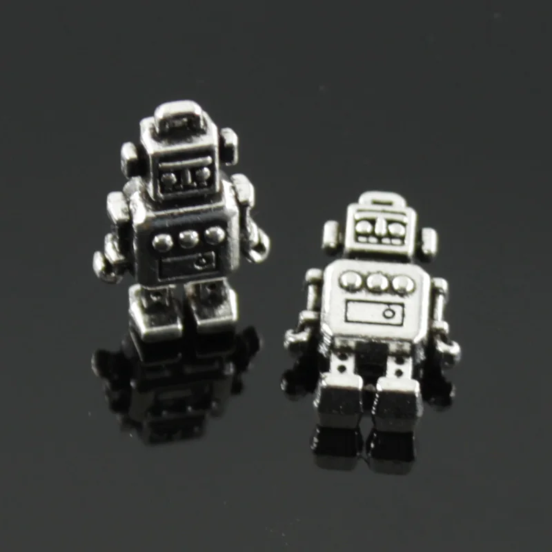 10 шт. Подвески механический робот 18x11x4mm тибетская бронзовая из серебра под