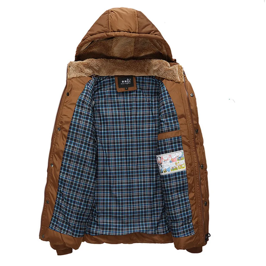 Толстая теплая зимняя куртка Модная приталенная для молодых людей Мужская Новая