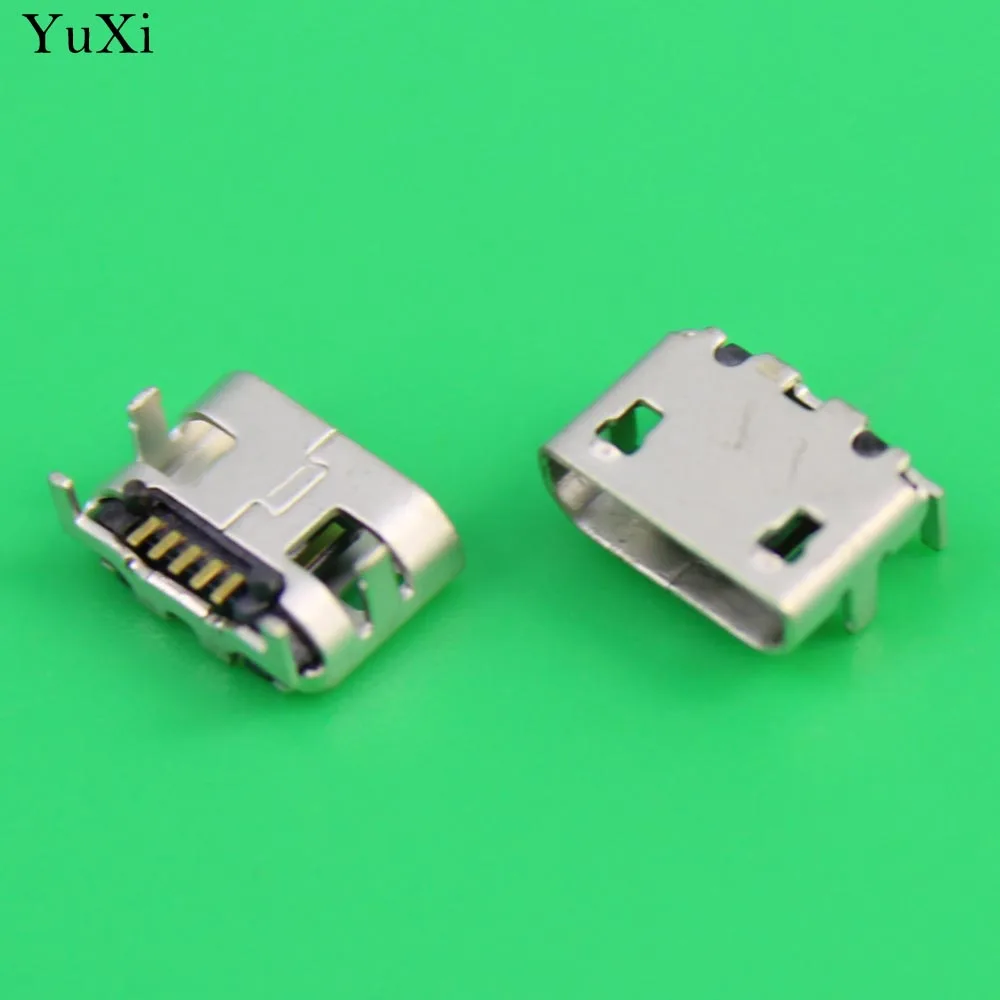 Разъем Micro USB YuXi 7 2*6 6 мм 5P 5 контактный разъем Mini зарядный штекер большой Ox