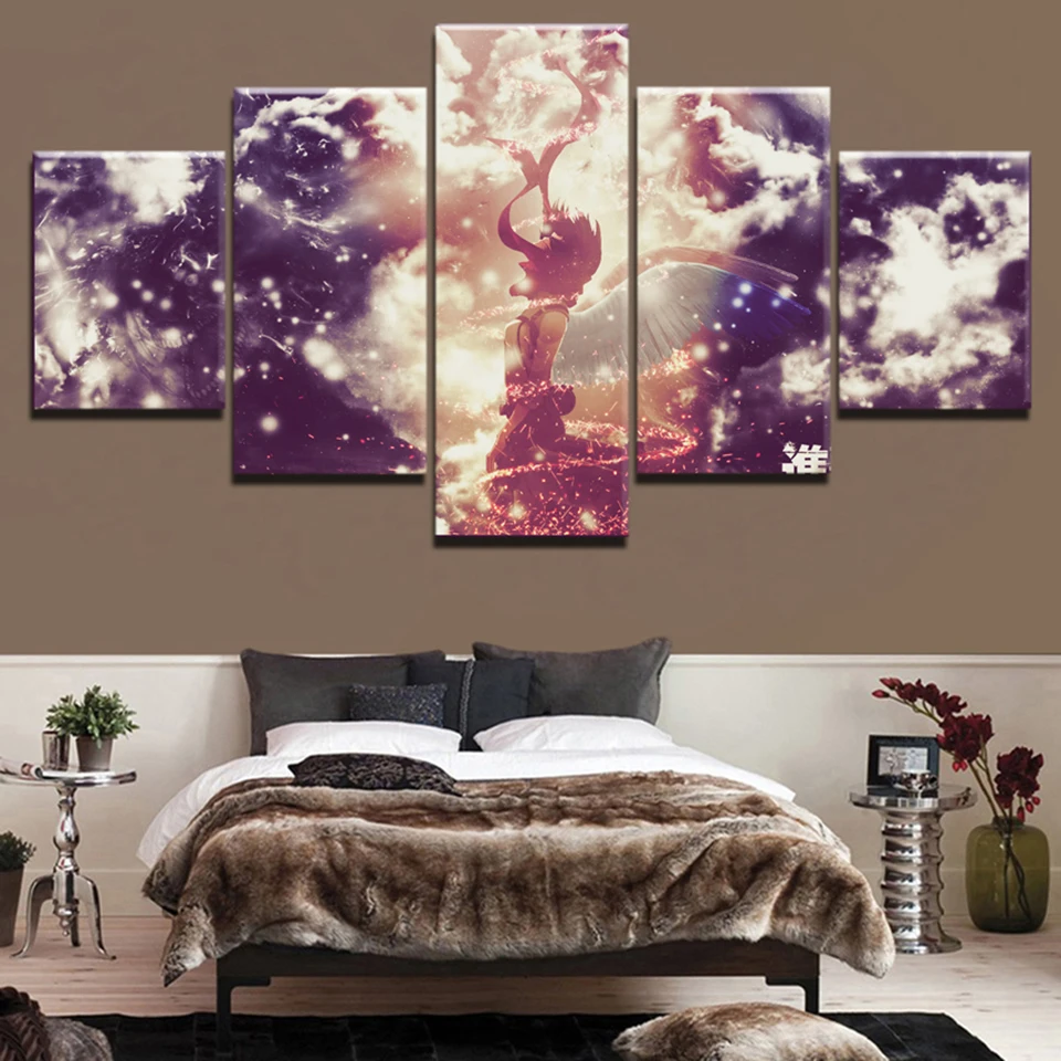 Печатает изображение домашний Wall Art Модульная картина 5 шт. плакат для косплея по