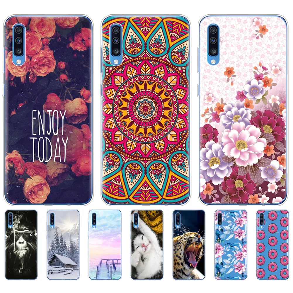 Чехол для Samsung A70,, мягкий, ТПУ, задняя крышка для телефона, для Samsung Galaxy A70, силиконовые чехлы, Coque Capa A 70, A705, A705F, бампер