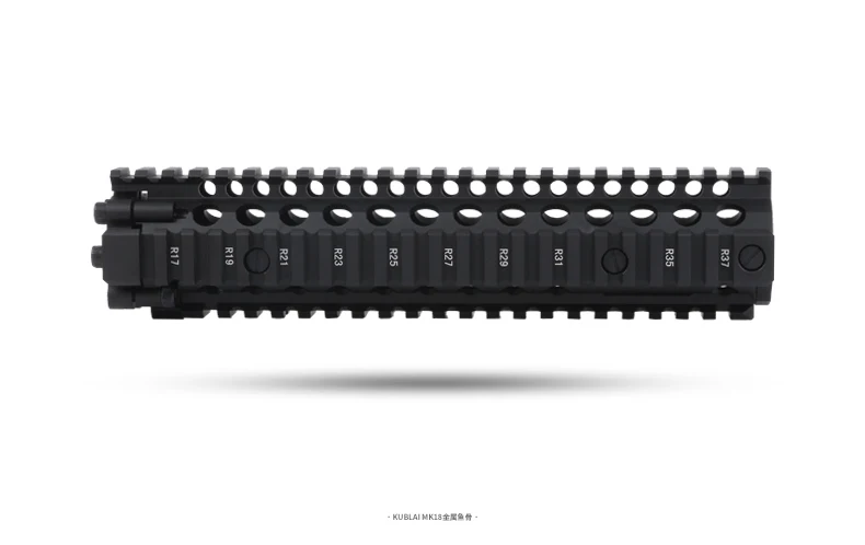 Алюминиевый жесткий слой анодированный MK18 RISII " 9" 1" страйкбол handguard черный CB тактический рельс для AEG GBB гель-бластер