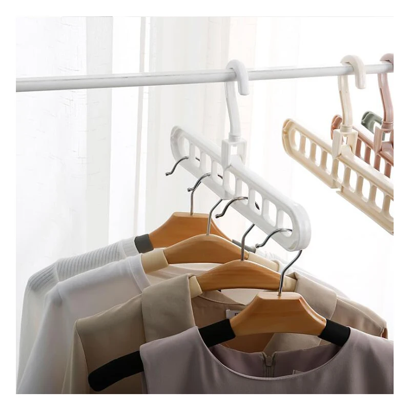 Multi Plastic Clothes Hanger Support Circle On-Slip Velvet Drying Rack Hanging Laundry Towel | Дом и сад