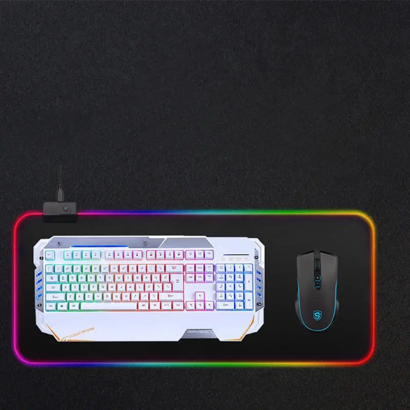 Gypsophila светящаяся игровая коврик для мыши цветной Большой светящийся USB
