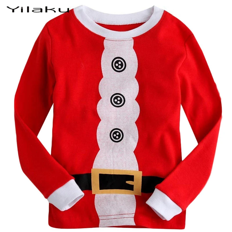 Детские осенне-зимние пижамные комплекты для маленьких мальчиков и девочек