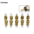 10 шт., Мини сверлильный патрон из латуни для вращающегося инструмента Dremel 0,5-3,2 мм, латунный патрон для инструментов Dremel, аксессуары DT6