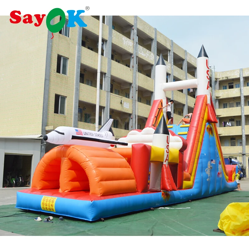 

Giant inflatable stair slide inflatable bouncer combo inflatable obstacle course for kids/adults