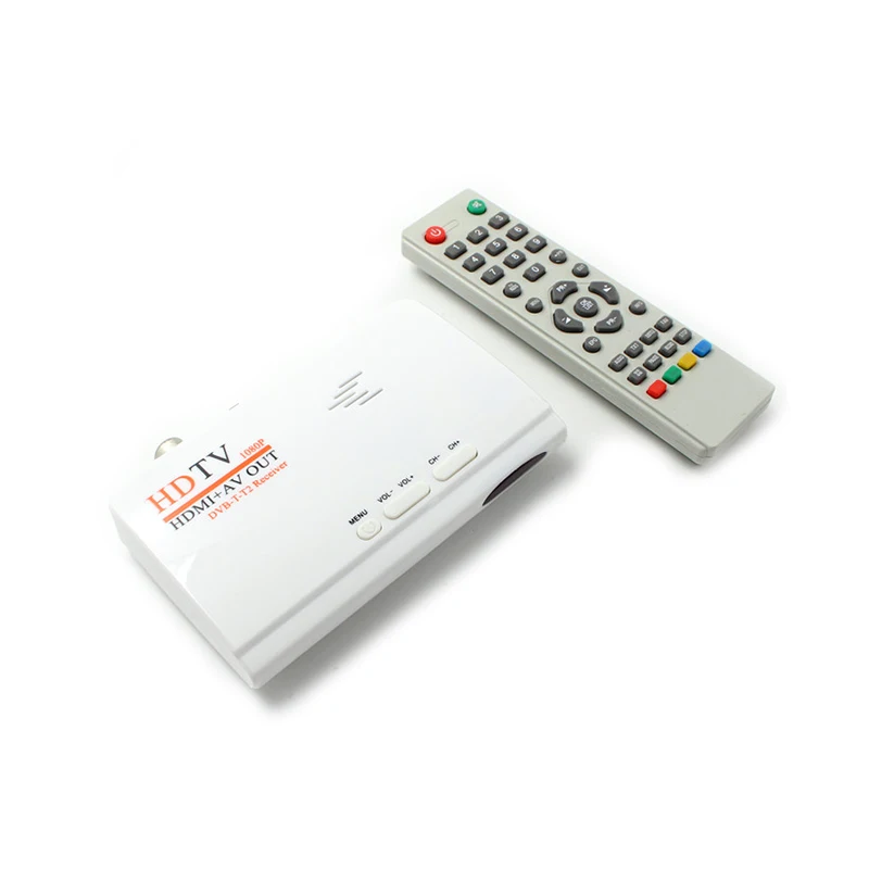 DVB T/DVB T2 ТВ тюнер приемник HDTV AV CVBS & 1080P HD спутниковый ресивер для ПК LCD/CRT мониторов