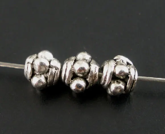 3x3mm 300pcs Новые бусины для изготовления ювелирных изделий Полые бусины-бабочки DIY ювелирные изделия античные посеребренные металлические бусины DIY подарок 17,5x9 мм 50 шт - Цвет: 3x3mm 300pcs