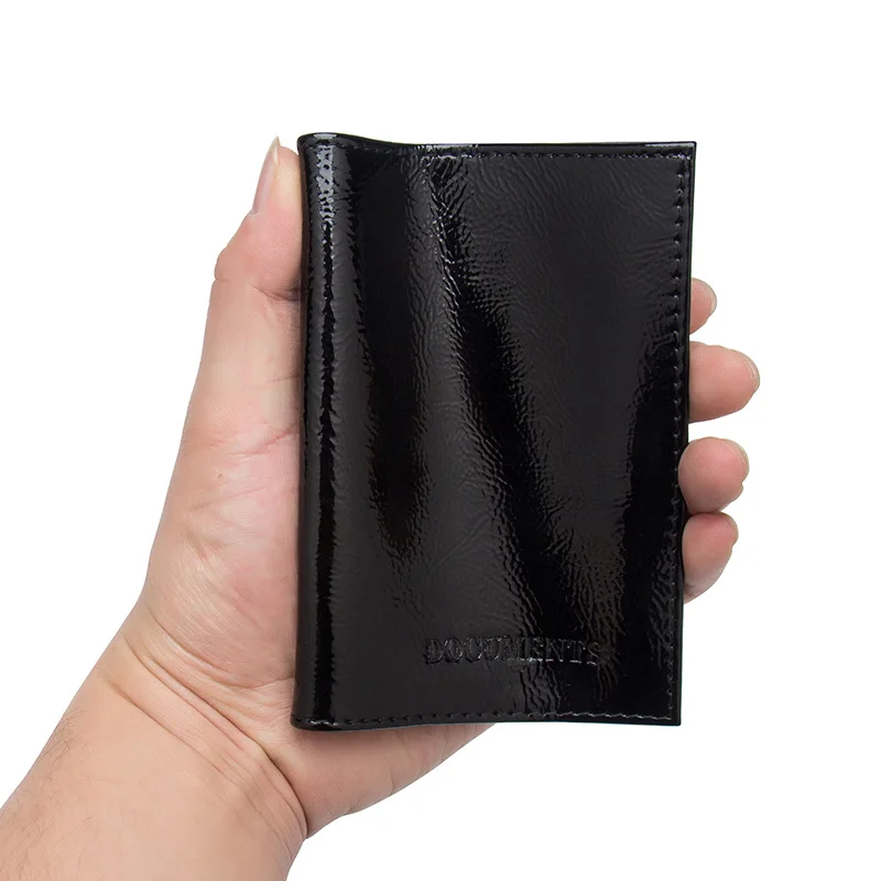 Russian soft Oil surface Auto Driver License Bag Genuine Leather Cover for Car Driving Documents Card Credit Holder
