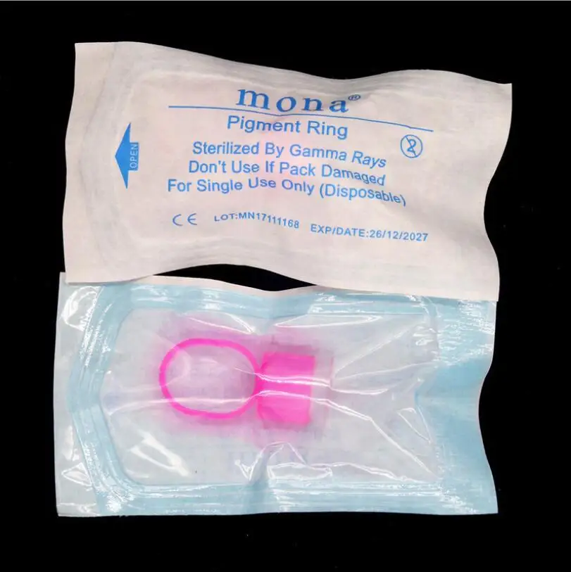 100 шт. чернил для татуажа Кепки кольцо краски подстаканник с наборы губок